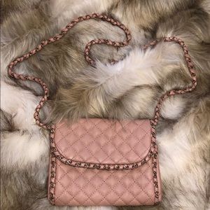 Mauve Pink Crossbody Purse